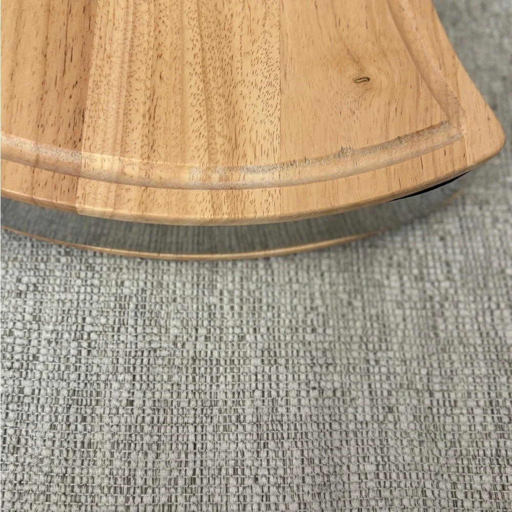 Towle Silversmiths 2 Inch Thick Maple Wood Butcher Block Serving Cutting Board